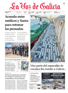 Cover of La Voz de Galicia (Ferrol)