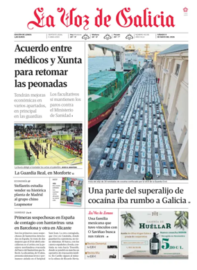Cover of La Voz de Galicia (Monforte)