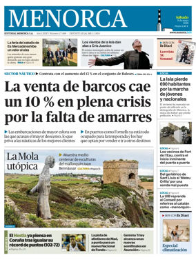 Cover of Menorca Diario Insular