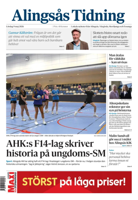 Cover of Alingsas Tidning