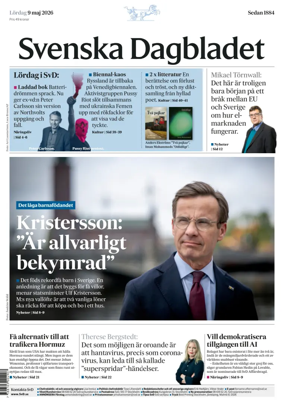 Cover of Svenska Dagbladet