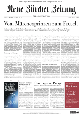 Cover of Neue Zurcher Zeitung