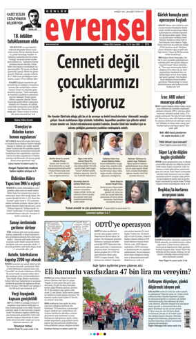 Cover of Evrensel Gazetesi