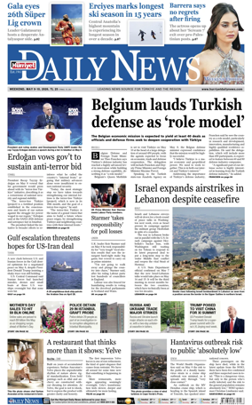 Cover of Hurriyet Daily News & Economic Review
