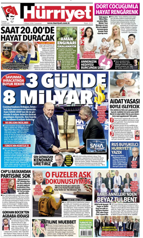 Cover of Hurriyet