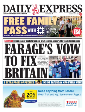 Cover of Daily Express