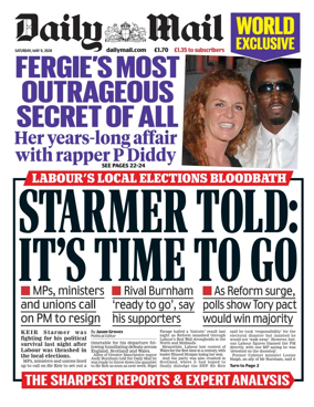 Cover of Daily Mail