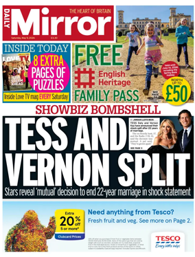 Cover of Daily Mirror