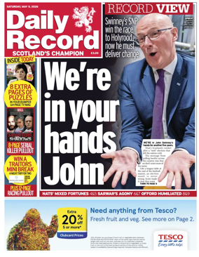 Cover of Daily Record