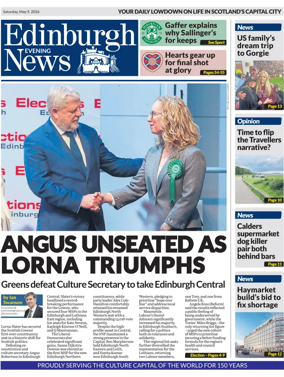 Cover of Edinburgh Evening News
