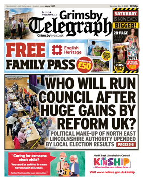 Cover of Grimsby Telegraph