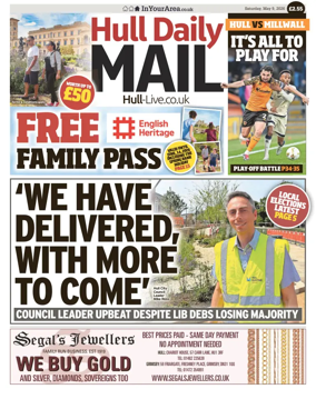 Cover of Hull Daily Mail