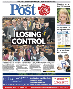 Cover of Lancashire Evening Post