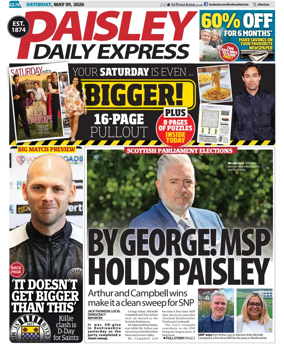 Cover of Paisley Daily Express