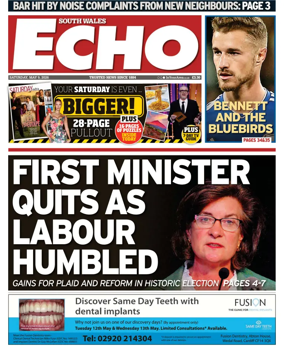 Cover of South Wales Echo