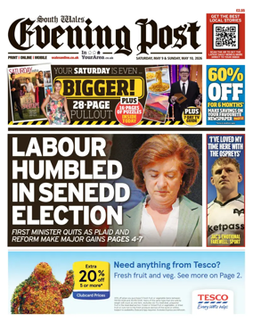 Cover of South Wales Evening Post