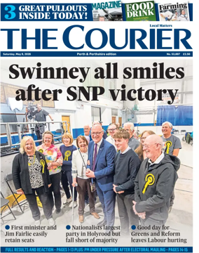 Cover of The Courier & Advertiser (Perth and Perthshire Edition)