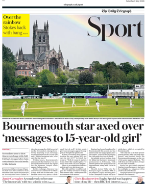 Cover of The Daily Telegraph - Sport Saturday