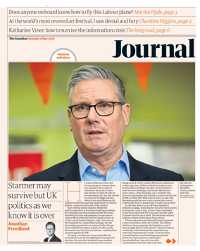 Cover of The Guardian e-paper Journal