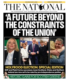 Cover of The National (Scotland)