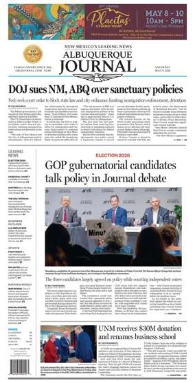 Cover of Albuquerque Journal