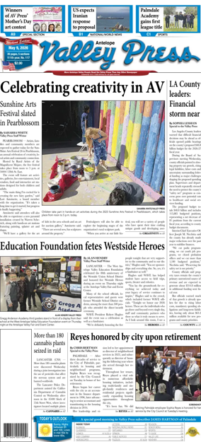 Cover of Antelope Valley Press