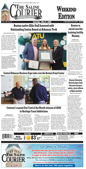 Cover of The Saline Courier Weekend