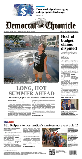 Cover of Democrat and Chronicle