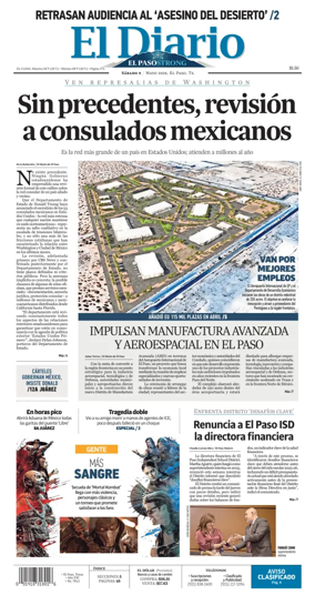 Cover of El Diario de El Paso