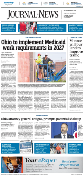 Cover of Hamilton Journal News