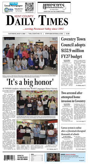 Cover of Kent County Daily Times