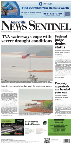 Cover of Knoxville News Sentinel