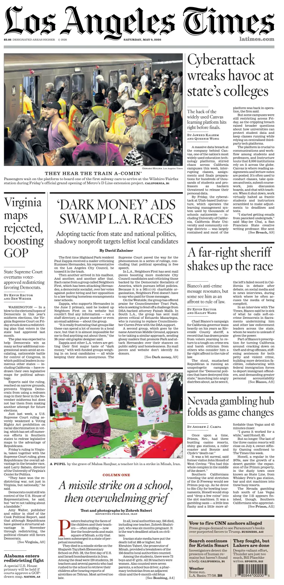 Cover of Los Angeles Times