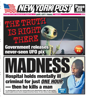 Cover of New York Post