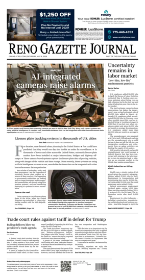 Cover of Reno Gazette Journal