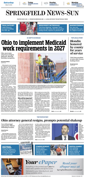 Cover of Springfield News-Sun