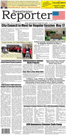 Cover of Sweetwater Reporter