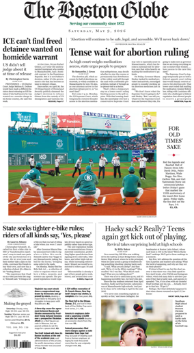 Cover of The Boston Globe