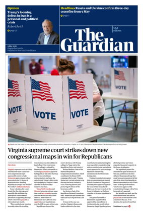 Cover of The Guardian (USA)