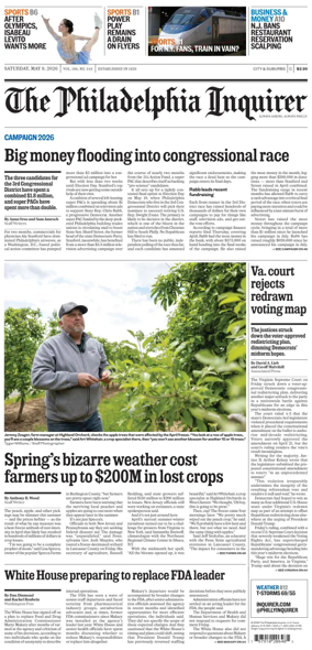 Cover of The Philadelphia Inquirer