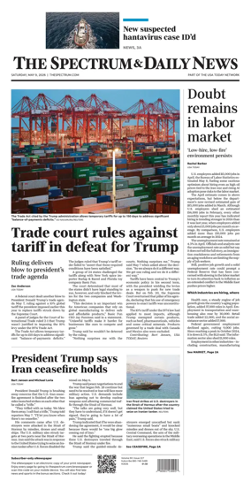Cover of The Spectrum & Daily News