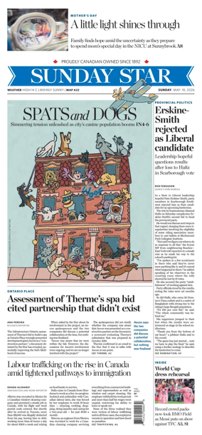 Cover of Toronto Star
