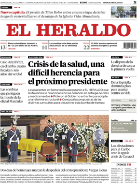 Cover of El Heraldo (Colombia)