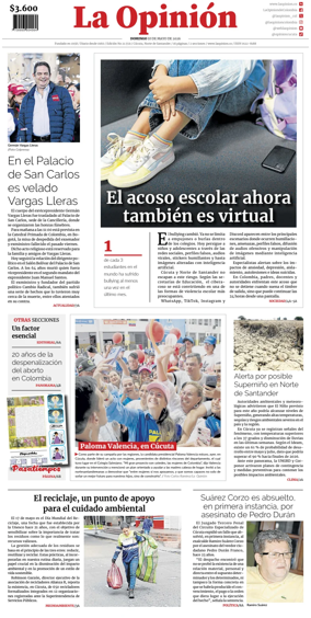 Cover of La Opinion