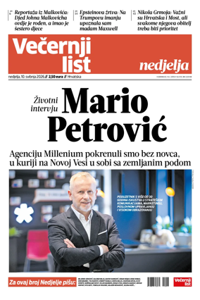 Cover of Vecernji list - Hrvatska