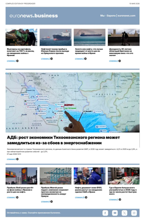 Cover of Euronews Business (Russian) Compiled Edition