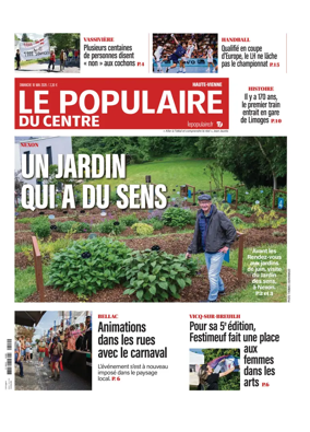 Cover of Le Populaire du Centre (Haute-Vienne)
