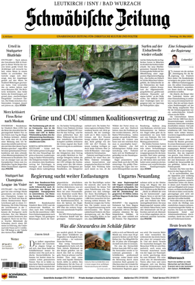 Cover of Schwabische Zeitung (Leutkirch / Isny / Bad Wurzach)