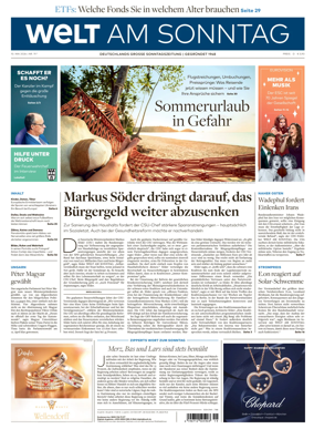 Cover of Welt am Sonntag