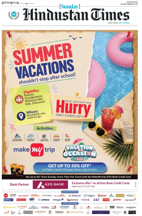 Cover of Hindustan Times (Lucknow)